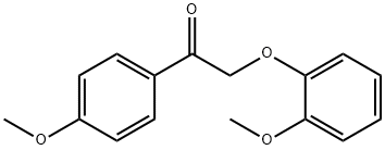 2-(2-甲氧基苯氧基)-1-(4-甲氧基苯基)乙酮 结构式