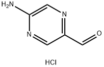 5-氨基吡嗪-2-甲醛盐酸盐 结构式