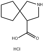 2-氮杂-螺[4.4]壬烷-4-羧酸盐酸盐 结构式