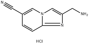 2-氨基甲基咪唑并[1,2-A]吡啶-6-甲腈二盐酸盐 结构式