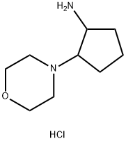 1-(吗啉-4-基)-2-氨基环戊烷二盐酸盐 结构式