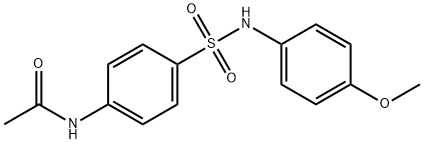 N4-ACETYL-N1-(4-METHOXYPHENYL)SULFANILAMIDE 结构式