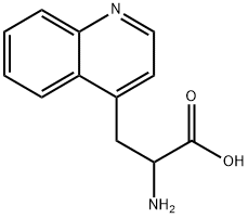 2-氨基-3-(4-喹啉基)-丙酸 结构式