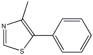 4-甲基-5-苯基噻唑 结构式
