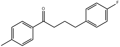 1-对甲苯基-4-(4-氟苯基)-1-丁酮 结构式