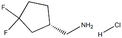 [(1S)-3,3-DIFLUOROCYCLOPENTYL]METHANAMINE HYDROCHLORIDE 结构式