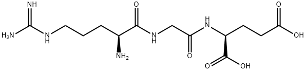 L-Glutamic acid, N-(N-L-arginylglycyl)-
 结构式