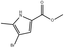 4-溴-5-甲基-1H-吡咯-2-羧酸甲酯 结构式