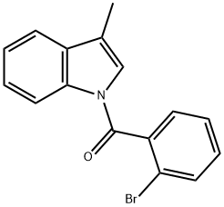 (2-Bromophenyl)(3-methyl-1H-indol-1-yl)methanone 结构式