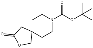 tert-butyl 3-oxo-2-oxa-8-azaspiro[4.5]decane-8-carboxylate 结构式