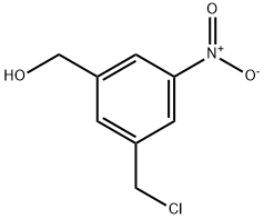 3-(氯甲基)-5-硝基苯甲醇 结构式