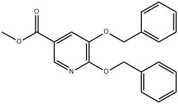 5,6-二(苄氧基)烟酸甲酯 结构式