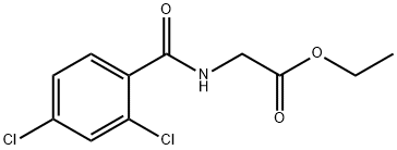ethyl N-(2,4-dichlorobenzoyl)glycinate 结构式