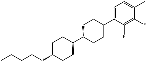 2,3-二氟-1-甲基-4-[(反式,反式)-4'-戊基[1,1'-联环己烷]-4-基]苯 结构式