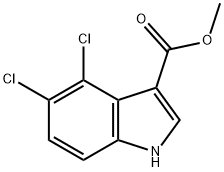 4,5-二氯吲哚-3-甲酸甲酯 结构式