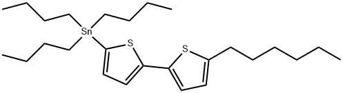 (5'-己基-[2,2'-联噻吩]-5-基)三丁基锡 结构式