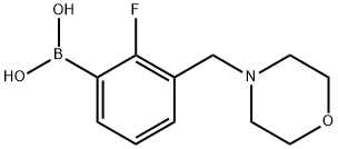 2-Fluoro-3-(morpholinomethyl)phenylboronic acid 结构式