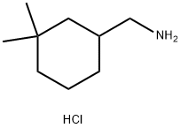(3,3-DIMETHYLCYCLOHEXYL)METHANAMINE HYDROCHLORIDE 结构式
