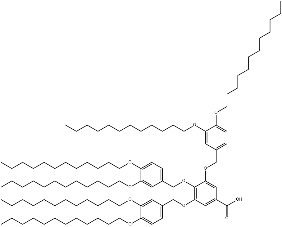 3,4,5-三[3,4-二(十二烷氧基)苄甲氧基]苯甲酸 结构式