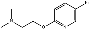 2-((5-溴吡啶-2-基)氧基)-N,N-二甲基乙胺 结构式