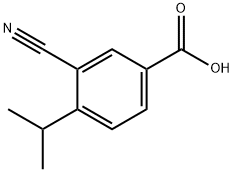 3-氰基-4-异丙基苯甲酸 结构式