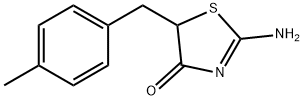 2-Imino-5-(4-methyl-benzyl)-thiazolidin-4-one 结构式