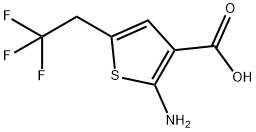 2-氨基-5-(2,2,2-三氟乙基)噻吩-3-甲酸 结构式