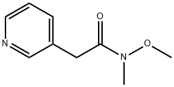 N-methoxy-N-methyl-2-(pyridin-3-yl)acetamide 结构式