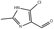 5-氯-2-甲基-1H-咪唑-4-甲醛 结构式