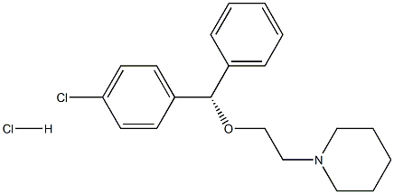 1-[2-[(S)-(4-氯苯基)苯基甲氧基]乙基]哌啶盐酸盐 结构式