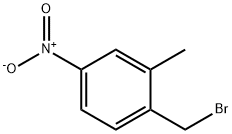 1-溴甲基-2-甲基-4-硝基苯 结构式