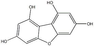 1,3,7,9-TETRAHYDROXYBENZOFURAN 结构式