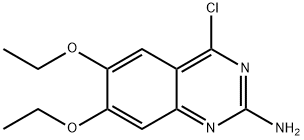 4-氯-6,7-二乙氧基-2-喹唑啉胺 结构式