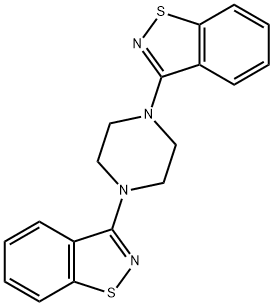 1,4-二(苯并[D]异噻唑-3-基)哌嗪 结构式