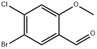5-溴-4-氯-2-甲氧基苯甲醛 结构式