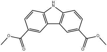 3,6-咔唑二羧酸二甲酯 结构式