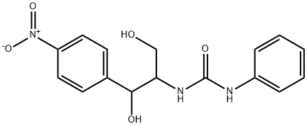 1-(2-HYDROXY-1-HYDROXYMETHYL-2-(4-NITRO-PHENYL)-ETHYL)-3-PHENYL-UREA 结构式