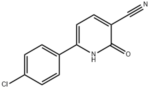 6-(4-氯苯基)-2-氧代-1,2-二氢吡啶-3-腈 结构式