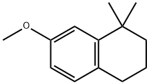 1,1-dimethyl-7-methoxy-1,2,3,4-tetrahydronaphthalene 结构式