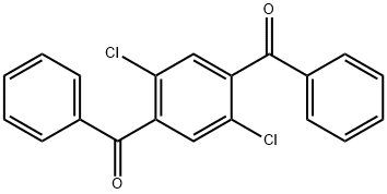 (2,5-Dichloro-1,4-phenylene)bis(phenylmethanone) 结构式