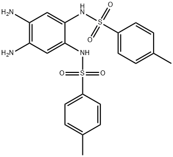 N,N' - (4,5-二硝基-1,2-亚苯基)双(4-甲基苯磺酰胺) 结构式