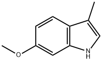 6-甲氧基-3-甲基-1H-吲哚 结构式