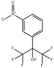 1,1,1,3,3,3-hexafluoro-2-(3-nitrophenyl)propan-2-ol 结构式