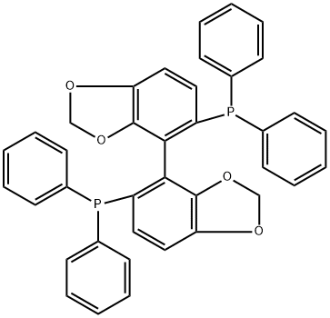 5,5-双(二苯基膦)-4,4-二-1,3-胡椒环 结构式
