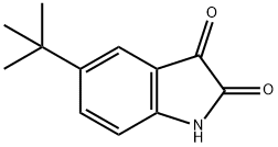 5-叔-丁基-2,3-二氢-1H-吲哚-2,3-二酮 结构式