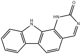 2H-嘧啶并[4,5-A]咔唑-2-酮,1,11-二氢 结构式