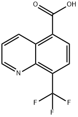 8-(TRIFLUOROMETHYL)QUINOLINE-5-CARBOXYLIC ACID 结构式