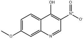 4-Quinolinol, 7-methoxy-3-nitro- 结构式