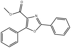 2,5-Diphenyl-4-oxazolecarboxylic acid methyl ester 结构式