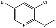 5-Bromo-3-chloro-4-methylthiopyridine 结构式